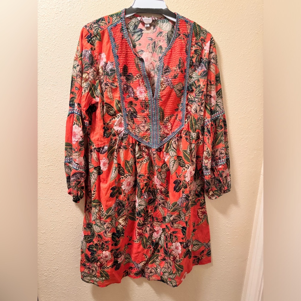 Johnny Was Peasant Boho Dress